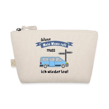 womo ruft campingbus - Bio-Täschchen - Natur - Vorne