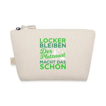 Locker Bleiben Platzwart Fußballfeld Platzverwaltu - Bio-Täschchen - Natur - Vorne