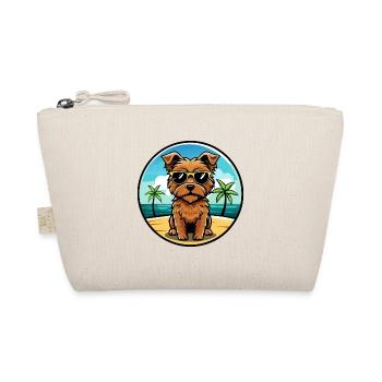 Norfolk Terrier Hunderasse Cartoon Sonnenbrille Strand - Bio-Täschchen - Natur - Vorne