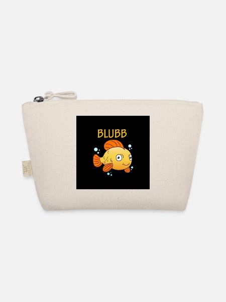Blubb Maske Goldfisch - Bio-Täschchen - Natur