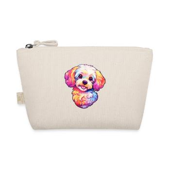 Maltipoo Hunderasse Cartoon Kawaii Illustration - Bio-Täschchen - Natur - Vorne