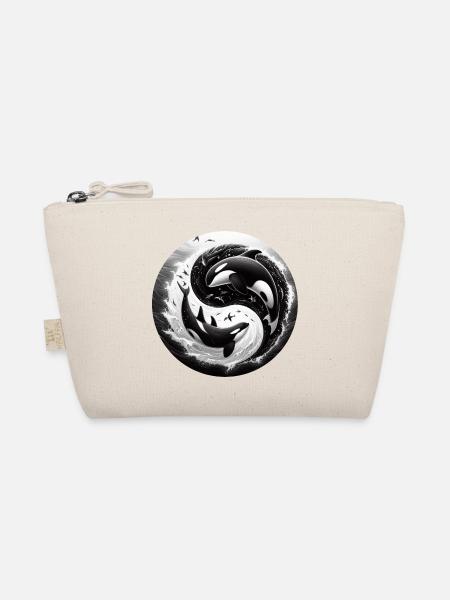 Yin und Yang Orca - Bio-Täschchen - Natur