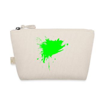 Fleck Bürste Farbe Gespritzt hellgrün Schmutz Grün - Bio-Täschchen - Natur - Vorne