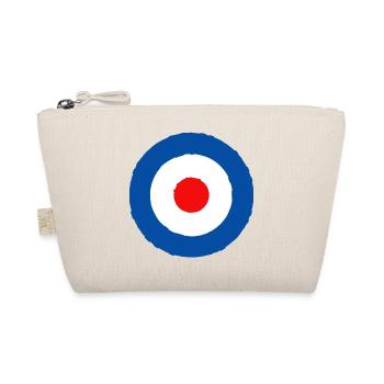 Britische Rundum-Roundel Retro - Bio-Täschchen - Natur - Vorne