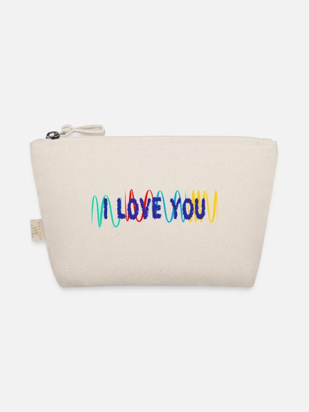 VALENTINSTAG. ICH LIEBE DICH. ICH LIEBE DICH. LIEBE. LIEBE - Bio-Täschchen - Natur