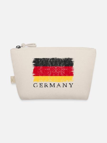Deutschland Deutsche Flagge Deutschlandflagge - Bio-Täschchen - Natur
