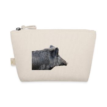 Wildschwein Wildsau Schwein Sau Schweine - Bio-Täschchen - Natur - Vorne