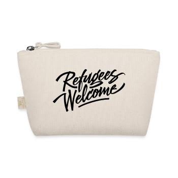 Refugees Welcome Logo - Bio-Täschchen - Natur - Vorne