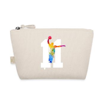 NUMMER 11 BASKETBALL 11. GEBURTSTAG - Bio-Täschchen - Natur - Vorne