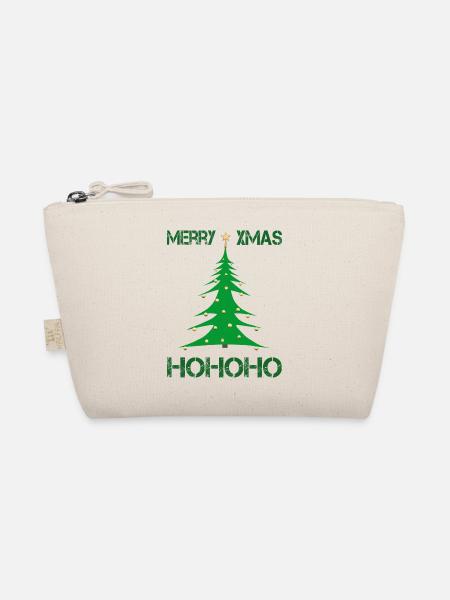 Merry Christmas xmas - Bio-Täschchen - Natur