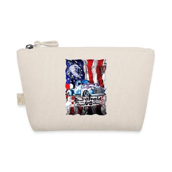Vintage Truck im US-Flaggenlook - Bio-Täschchen - Natur - Vorne