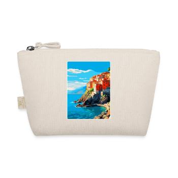 Cinque Terre Italien Vintage Reiseplakat Souvenir - Bio-Täschchen - Natur - Vorne