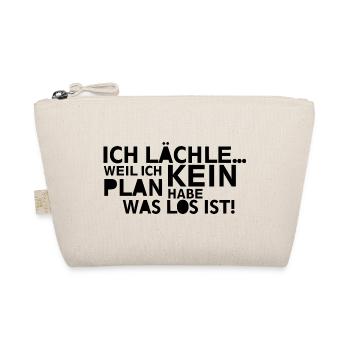 Ich lächle kein Plan - Bio-Täschchen - Natur - Vorne