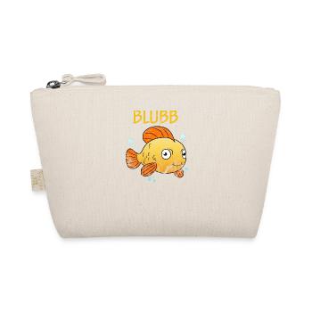 Blubb Goldfisch Süßer Fisch Aquarium Fischchen - Bio-Täschchen - Natur - Vorne