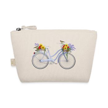 Fahrrad mit Lavendel - Bio-Täschchen - Natur - Vorne