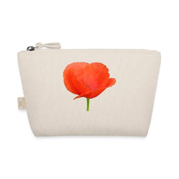 Mohnblume Klatschmohn rote Blume - Bio-Täschchen - Natur - Vorne