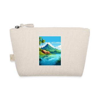 Morea Französisch-Polynesien Vintage Reiseposter WPA - Bio-Täschchen - Natur - Vorne