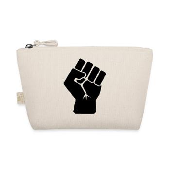 Raised Fist of Solidarity - Organic Pouch - nature - Front