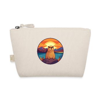 Gopher Buntes Aquarell Cartoon Kawaii Tier - Bio-Täschchen - Natur - Vorne
