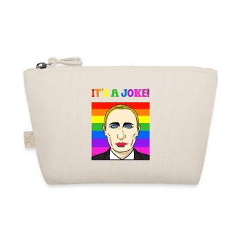 Spöttischer Putin Regenbogenfahne - Bio-Täschchen - Natur - Vorne