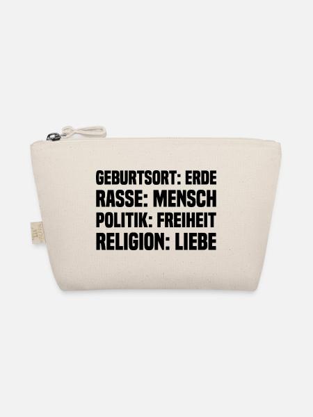 Erde Mensch Freiheit Liebe - Bio-Täschchen - Natur