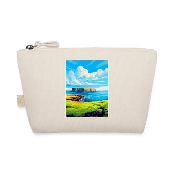 Isle Of Staffa Scotland Uk Vintage Travel Poster - Organic Pouch - nature - Front