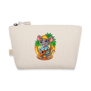 Drôle Rat Dessin Animé Plage D’été Lunettes De Soleil Guitare - Trousse biologique - nature - Devant