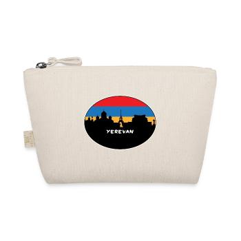 Eriwan Armenien Flagge Skyline Silhouette Reisen - Bio-Täschchen - Natur - Vorne