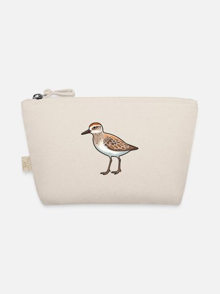Strandläufer-Karikatur-Kawaii-Aquarellillustration - Bio-Täschchen - Natur