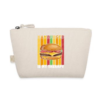 Hamburger ist meine Therapie Burger Eater Food Lov - Bio-Täschchen - Natur - Vorne