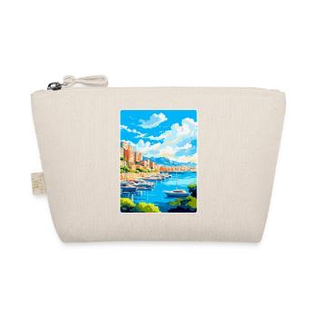 Monaco French Riviera France Vintage Travel Poster - Organic Pouch - nature - Front