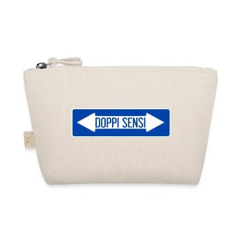 Doppelt-sinnliches Straßenschild - Bio-Täschchen - Natur - Vorne