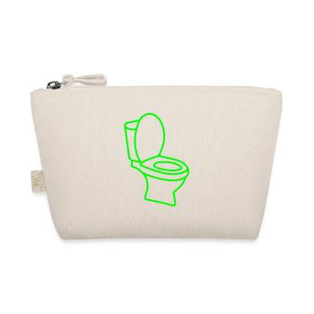 Klo WC Toilette Grün - Bio-Täschchen - Natur - Vorne