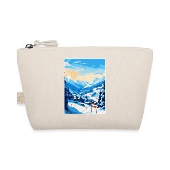 Saalbach Österreich Vintage Reiseplakat Souvenir - Bio-Täschchen - Natur - Vorne