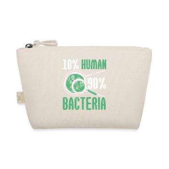 10% Mensch 90% Bakterien Biologe Wissenschaft Biol - Bio-Täschchen - Natur - Vorne