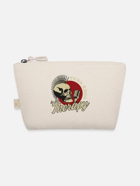 Punk Rock Is My Therapy Punkrock Punk Totenkopf - Bio-Täschchen - Natur