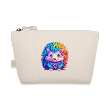 Igel Buntes Aquarell Cartoon Kawaii Tier - Bio-Täschchen - Natur - Vorne