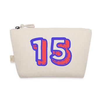 15. 15 JAHRE. 15. JAHRESTAG. 15-JÄHRIGES JUBILÄUM. - Bio-Täschchen - Natur - Vorne