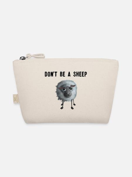 Don't be a Sheep - Schaf Spruch Individualist - Bio-Täschchen - Natur
