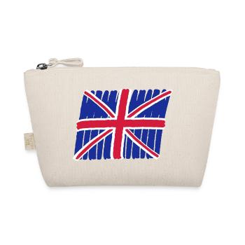 UK GB Flag 3-color - Bio-Täschchen - Natur - Vorne