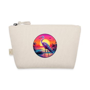Ibis Buntes Aquarell Cartoon Kawaii Tier - Bio-Täschchen - Natur - Vorne