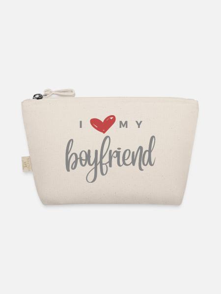 I Love My Boyfriend - Bio-Täschchen - Natur