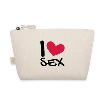 I love sex - Organic Pouch - nature - Front