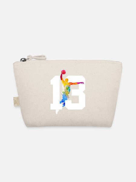NUMMER 13 BASKETBALL 13. GEBURTSTAG - Bio-Täschchen - Natur