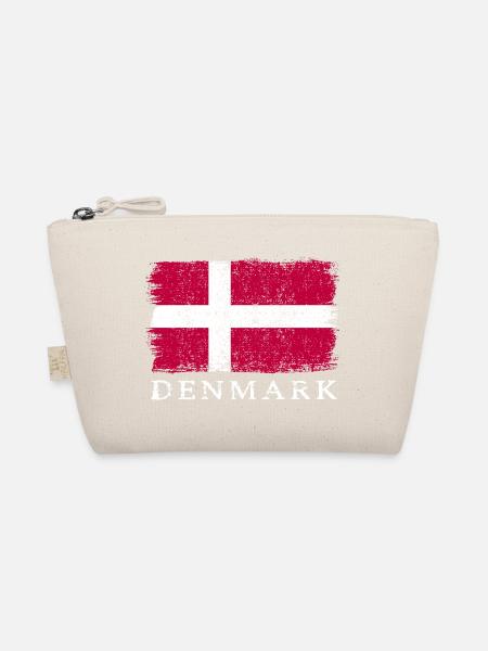 Dänemark Dänische Flagge Dänemarkflagge - Bio-Täschchen - Natur