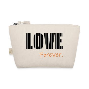 ICH LIEBE DICH. ICH LIEBE DICH. LIEBE. LIEBE. HERZ. - Bio-Täschchen - Natur - Vorne