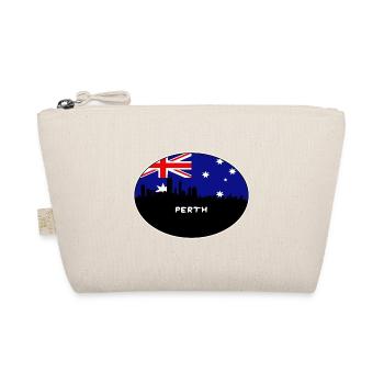 Perth-Australien-Flaggen-Skyline-Schattenbild-Reise - Bio-Täschchen - Natur - Vorne