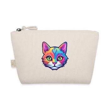 Amerikanische Kurzhaarkatze Aquarell Karikatur Kawaii - Bio-Täschchen - Natur - Vorne