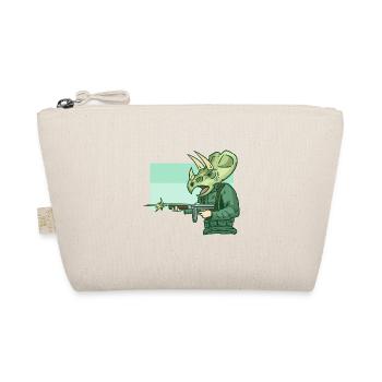 Furchtloser Triceratops Soldat - Bio-Täschchen - Natur - Vorne