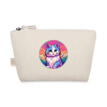 Bambino Katze Bunte Karikatur Aquarell Illustrati - Bio-Täschchen - Natur - Vorne